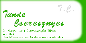 tunde cseresznyes business card